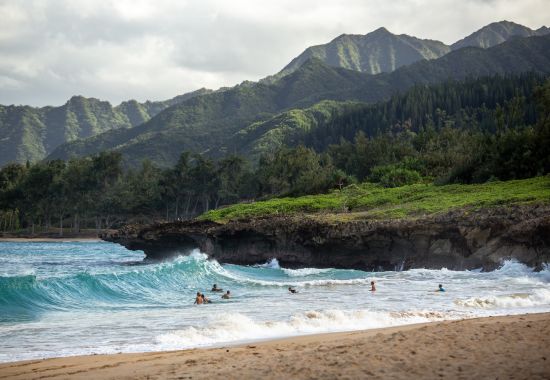 Spiaggia hawaiana