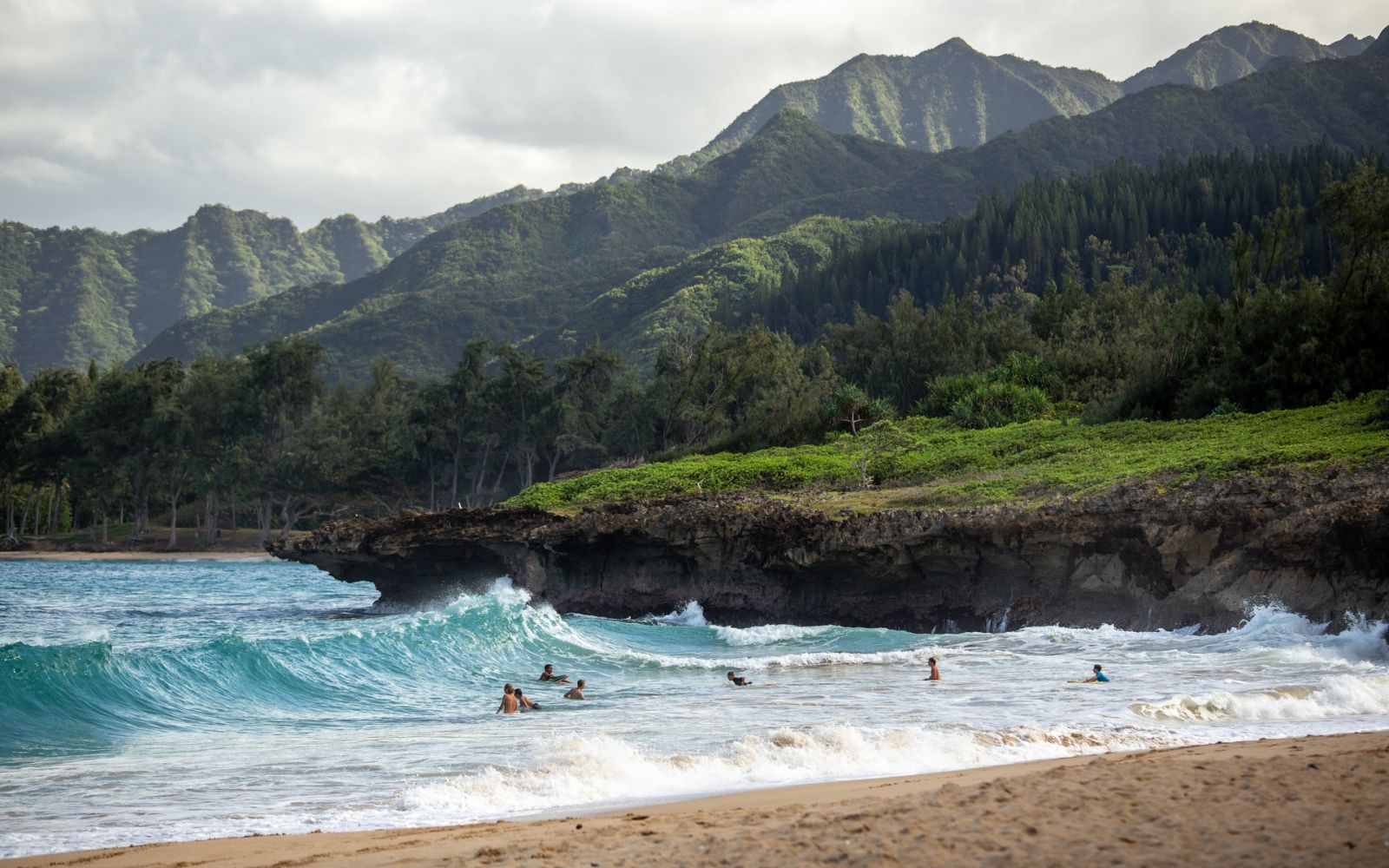 Spiaggia hawaiana